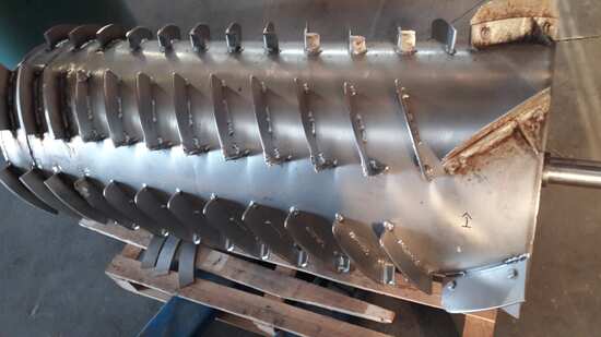 Rotor de lessiveuse à plastiques